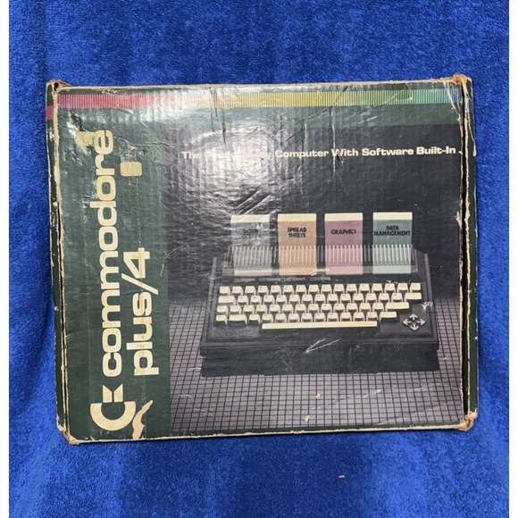 Vintage Commodore Plus 4 Computer With Box- Untested (HOME01) Laptops ...